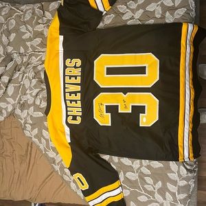 Gerry Cheevers authenticated signed jersey